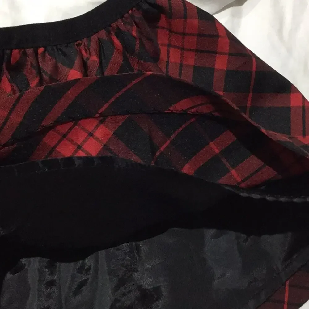 Ralph Lauren 2t buffalo black red plaid skirt nwot